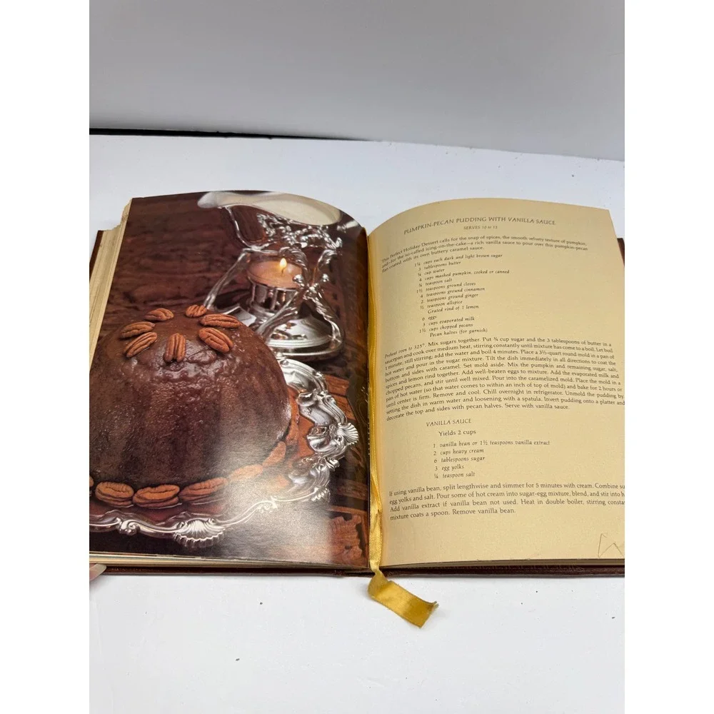 Vintage 1978 Bon Appetit Social Planner Hardcover Recipe Book Calendar Brown